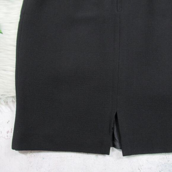 RUTY PARIS Vintage Wool Crepe Black Pencil Skirt Lined Women’s Size 42 US 10 NEW - Picture 7 of 12